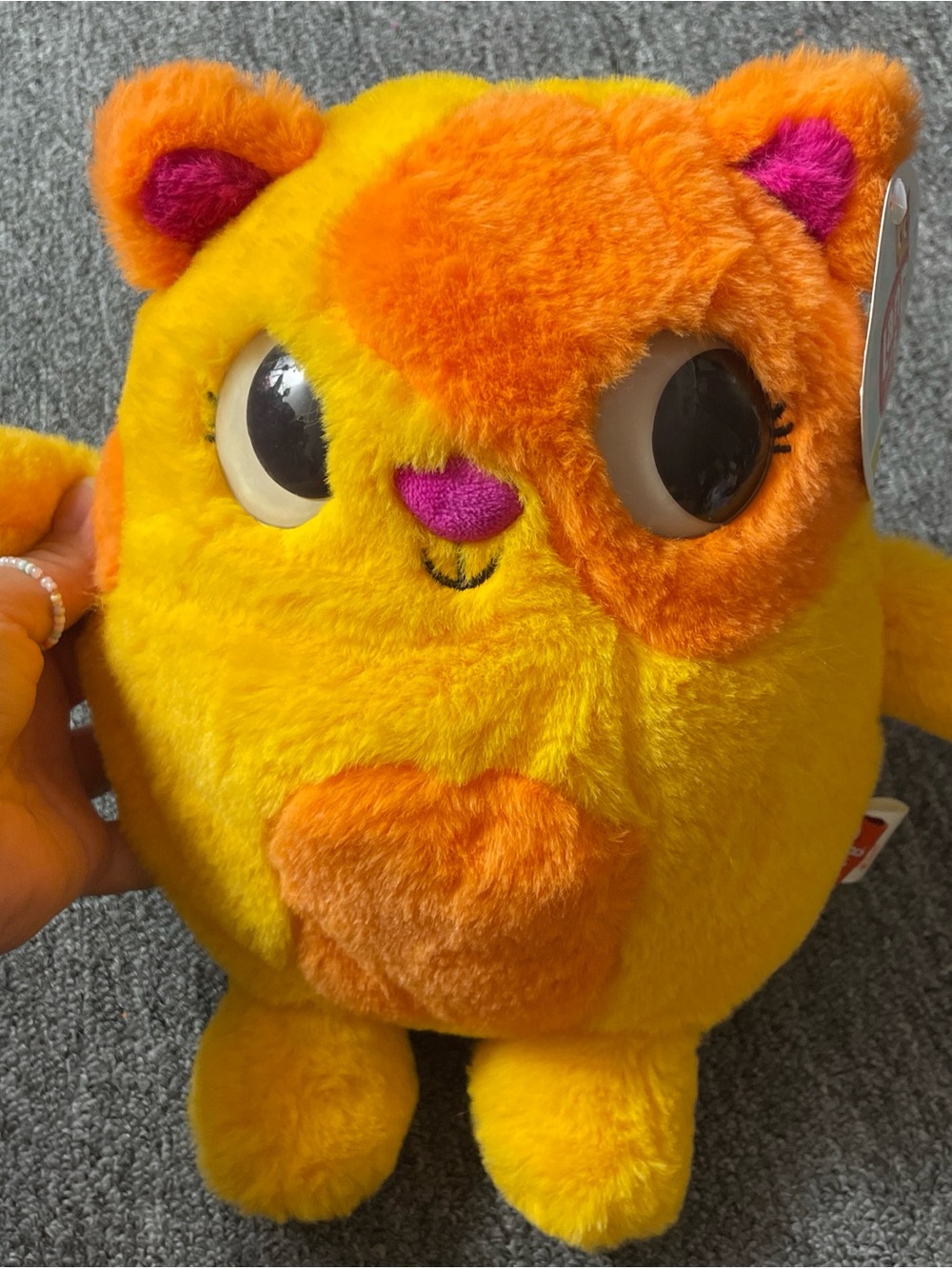 Land Of B 11” Stuffed Cat Animal Fluffy Doos Lolo Orange Kids Toy Plush